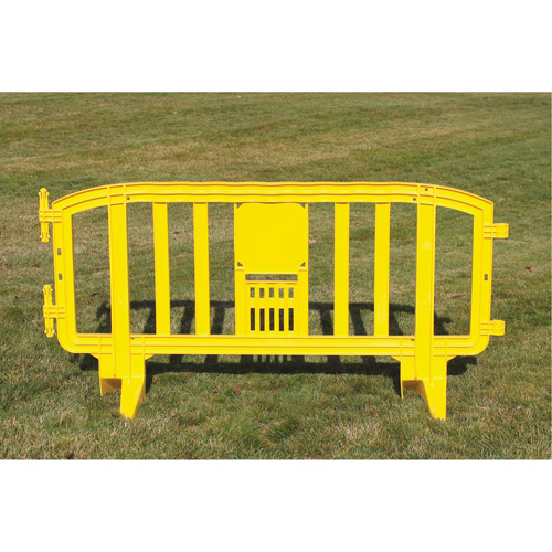 Barricade Movit, Emboîtables, 78" lo x 39" h, Jaune Chandler Sales