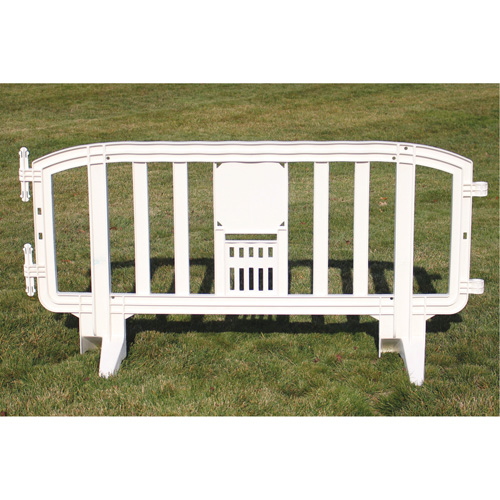 Barricade Movit, Emboîtables, 78" lo x 39" h, Blanc Chandler Sales