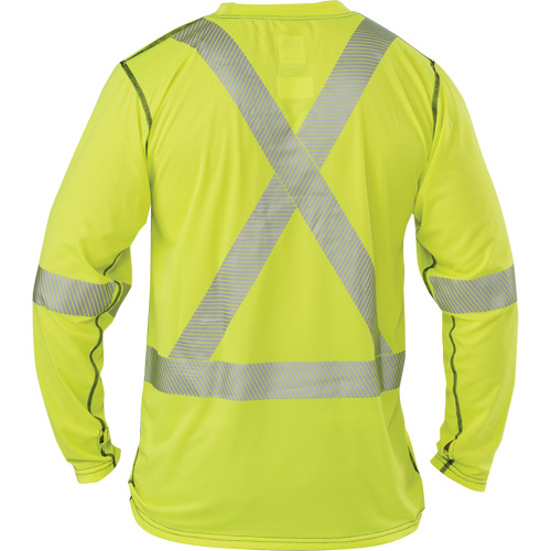 T-shirt &agrave; manches longues haute visibilit&eacute; Polartec Power Grid, Polyester, 2T-Grand, Jaune lime haute visibilit&eacute; Chandler Sales