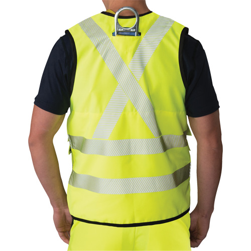 Veste antid&eacute;chirure pour arpenteur, Jaune lime haute visibilit&eacute;, Petit, Polyester Chandler Sales