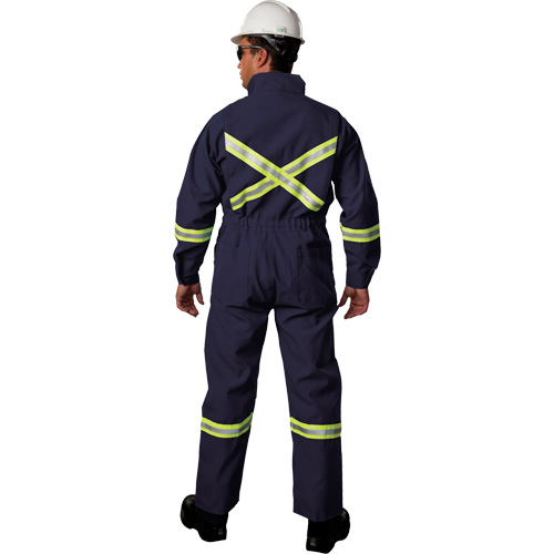 Westex UltraSoft&reg; Deluxe Coveralls with Reflective Material, Size 36, Navy Blue, 8.7 cal/cm² Chandler Sales