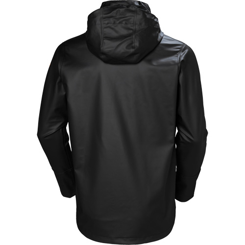 Gale Rain Jacket, Polyester/Polyurethane, Large, Black Chandler Sales