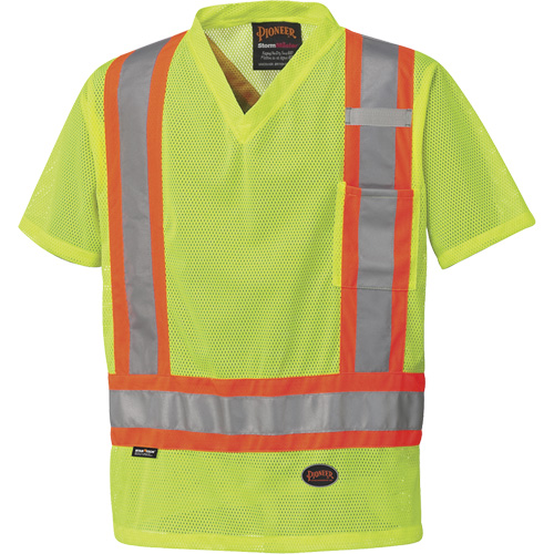 5997 T-shirt de s&eacute;curit&eacute; &agrave; haute visibilit&eacute;, Polyester, Petit, Jaune lime haute visibilit&eacute; Chandler Sales
