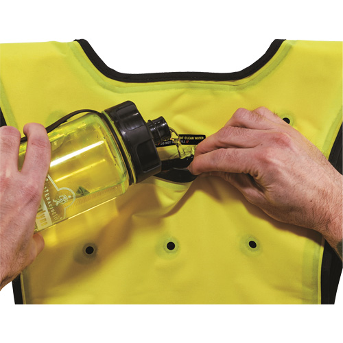 Chill-Its&reg; 6687 Economy Dry Evaporative Cooling Vest, Large/X-Large, High Visibility Lime-Yellow Chandler Sales