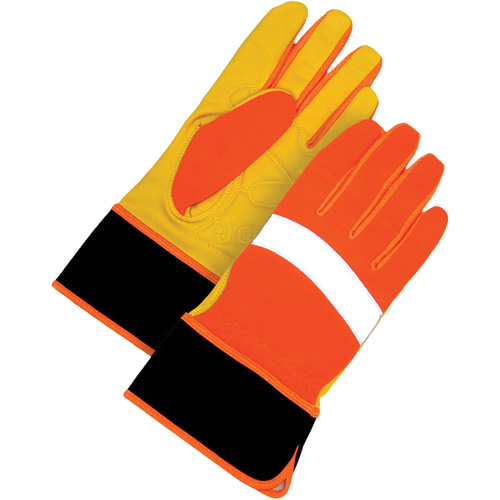 Gants haute visibilit&eacute;, Taille Grand, Paume Cuir fleur Chandler Sales