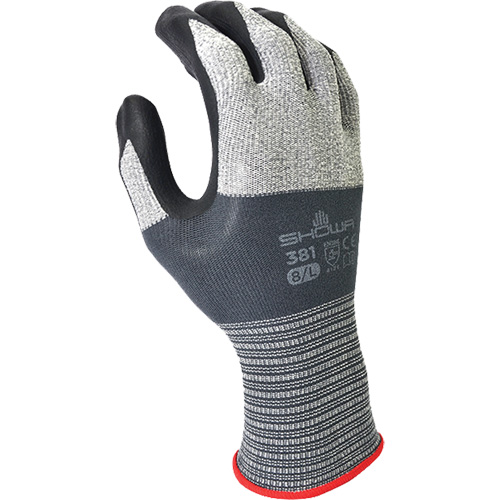 381 Series Coated Gloves, 6/Small, Foam Nitrile Coating, 13 Gauge, Polyester Shell Chandler Sales