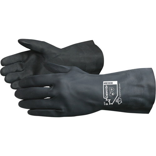 Chemstop Lined Chemical-Resistant Gloves, Size 7, 12" L, Neoprene, Flock-Lined Inner Lining, 30-mil Chandler Sales