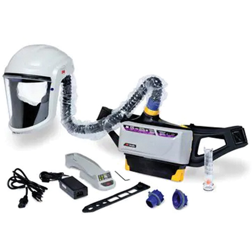 Trousse d'ensemble respirateur d'&eacute;puration d'air propuls&eacute; pour peintre Versaflo, Capuchon & visi&egrave;re, Pile Lithium-ion Chandler Sales
