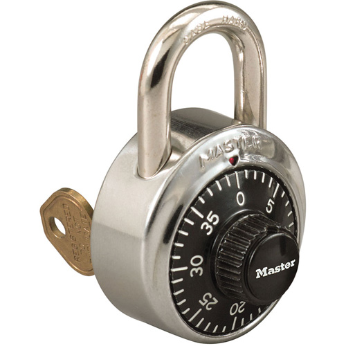 1525 Series Padlock with Key Control Feature, Combination, Stainless Steel, 1-7/8" Width Chandler Sales