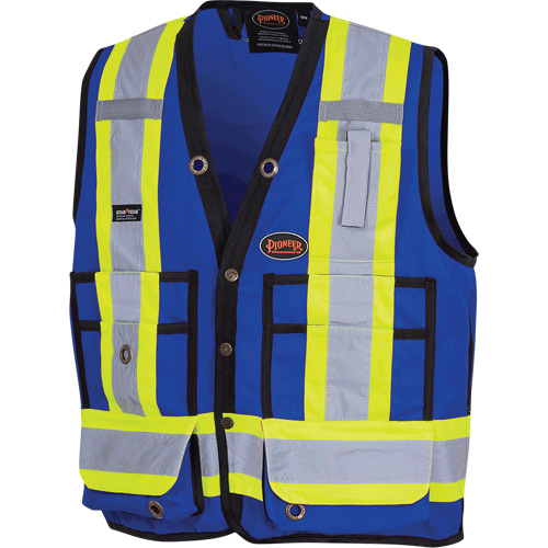 6692N Surveyor's Safety Vest, Royal Blue, Small, Polyester Chandler Sales