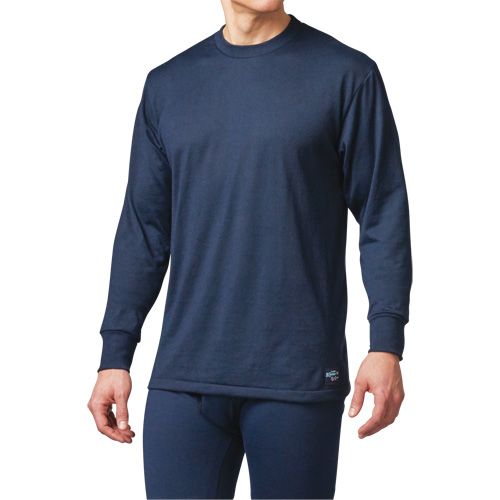 FR Base Layer Long Sleeve T-Shirt, Small, Navy Blue Chandler Sales