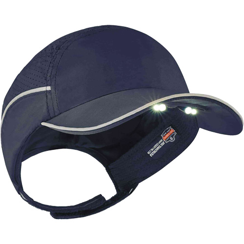 Casque antichocs l&eacute;ger avec lampe DEL 8965 Skullerz, Bleu marin Chandler Sales