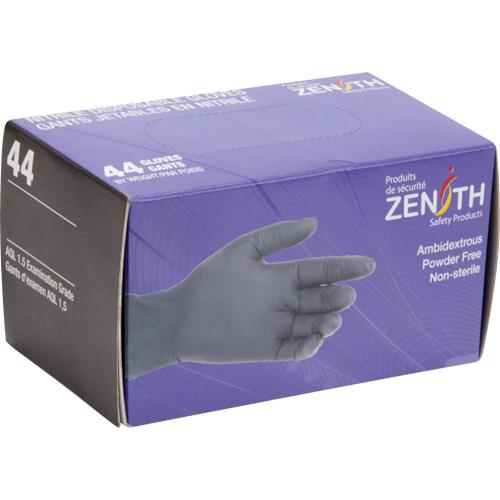 Gants jetables en paquets pour distributeur, 2T-Grand, Nitrile, 5 mils, Sans poudre, Noir Chandler Sales