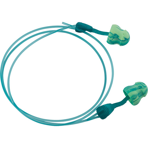Bouchons d'oreilles hydratants &agrave; torsion Glide Foam Soothers, Vrac - Boîte, Avec cordon Chandler Sales