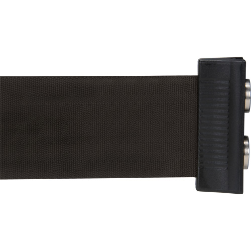 Wall Mount Barrier with Magnetic Tape, Steel, Screw Mount, 7', Black Tape Chandler Sales