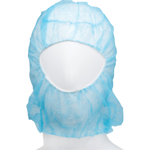 Disposable Hood, Polypropylene, Blue Chandler Sales