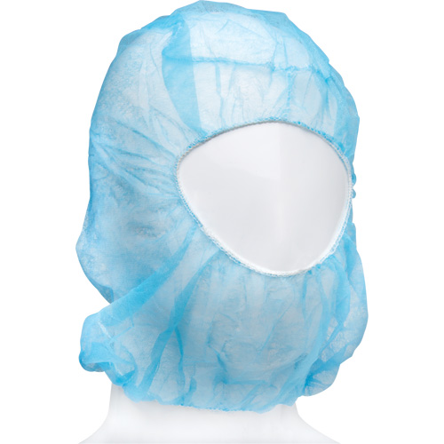 Disposable Hood, Polypropylene, Blue Chandler Sales