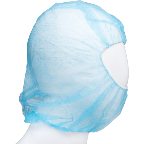 Disposable Hood, Polypropylene, Blue Chandler Sales