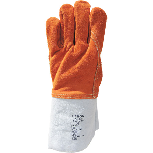 Gants de travail r&eacute;sistants &agrave; la chaleur Lebon, Cuir, 10, Prot&egrave;ge jusqu'&agrave; 482° F (250° C) Chandler Sales