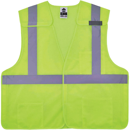 Gilet de s&eacute;curit&eacute; en maille GloWear 8217BA, Jaune lime haute visibilit&eacute;, Moyen/Petit, Polyester Chandler Sales