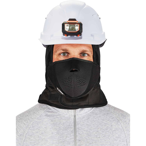 N-Ferno&reg; 3-Layer Winter Hard Hat Liner with Mouthpiece, Fleece Lining, One Size, Black Chandler Sales