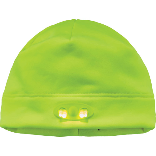 Bonnet N-Ferno &agrave; lumi&egrave;res DEL, Taille unique, Vert lime haute visibilit&eacute; Chandler Sales