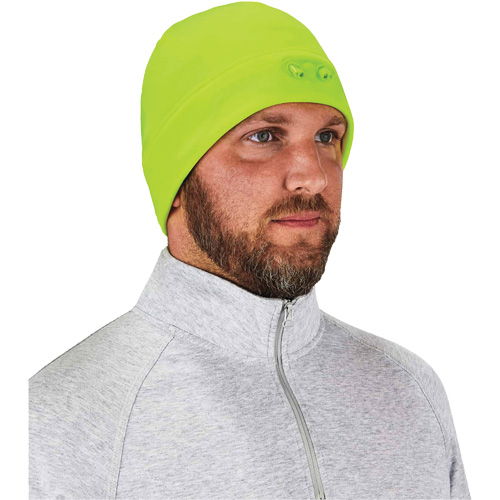 Bonnet N-Ferno &agrave; lumi&egrave;res DEL, Taille unique, Vert lime haute visibilit&eacute; Chandler Sales