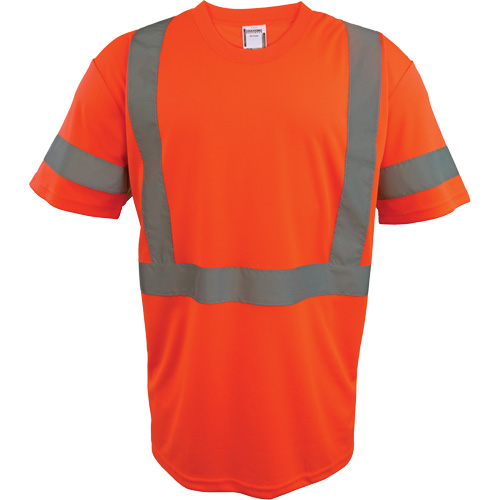 Chemise de s&eacute;curit&eacute; &agrave; manches courtes, Polyester, 2T-Grand, Orange haute visibilit&eacute; Chandler Sales