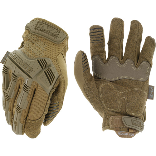 M-Pact&reg; Coyote Tactical Impact Gloves, 8, Synthetic Palm, Hook & Loop Cuff Chandler Sales