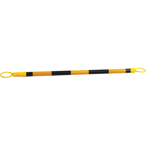 Retractable Cone Bar, 7'2" Extended Length, Black/Yellow Chandler Sales