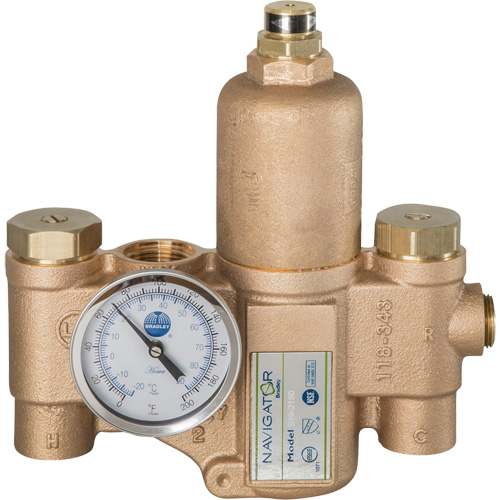 Robinet mitigeur thermostatique pour luminaires durgence Navigator EFX20, 30 gal./min Chandler Sales