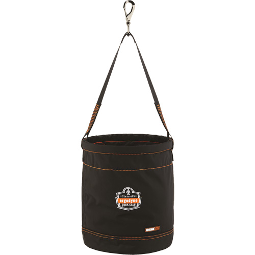 Arsenal&reg; 5970 Swiveling Hook Hoist Bucket, Nylon, 12.5" Dia. x 15" H, 100 lbs. Load Rating Chandler Sales