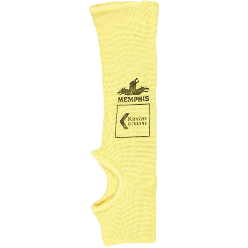 Safety Cut Pro Single-Ply Cut Resistant Sleeve, Kevlar&reg;, 10", ASTM ANSI Level A2, Yellow Chandler Sales