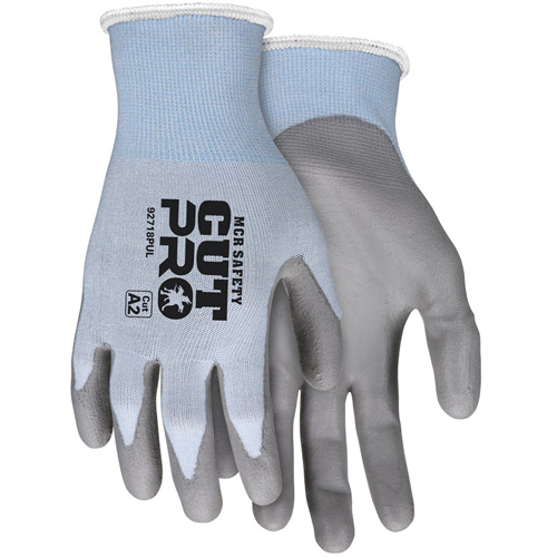 Gants r&eacute;sistant aux coupes Safety Cut Pro, Taille Grand, Calibre 18, Rev&ecirc;tement Polyur&eacute;thane, Enveloppe en PEHP, ASTM ANSI niveau A2 Chandler Sales