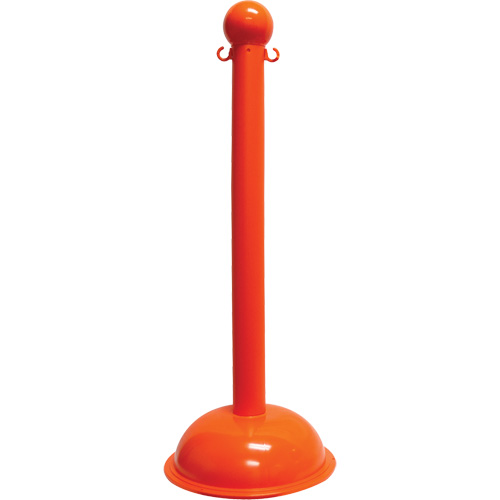 Poteau pour service intense, Hauteur de 40", Orange Chandler Sales
