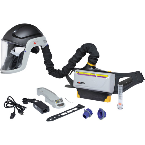 Trousse de respirateur d&eacute;puration dair propuls&eacute; pour lindustrie lourde Versaflo, Capuchon & visi&egrave;re, Pile Lithium-ion Chandler Sales