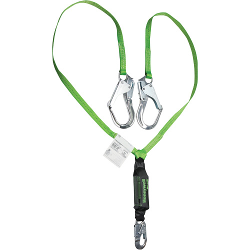 Miller&reg; HP Shock-Absorbing Lanyard, 6', Locking Rebar Hook Center, Locking Snap Hook Leg Ends, Polyester Chandler Sales