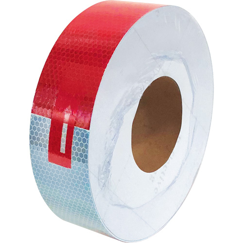 Conspicuity Tape, 2" W x 150' L, Red & White Chandler Sales
