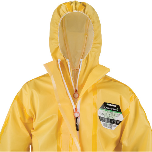 ChemMax&reg; 1 Coveralls, Polyethylene/Polypropylene, 4X-Large, Yellow Chandler Sales