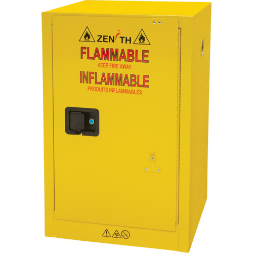 Armoire pour produits inflammables, 12 gal., 1 Porte(s), 23" La x 35" h x 18" p Chandler Sales