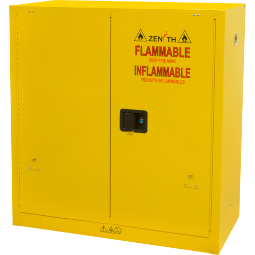 Armoire pour produits inflammables, 30 gal., 2 Porte(s), 43" La x 44" h x 18" p Chandler Sales