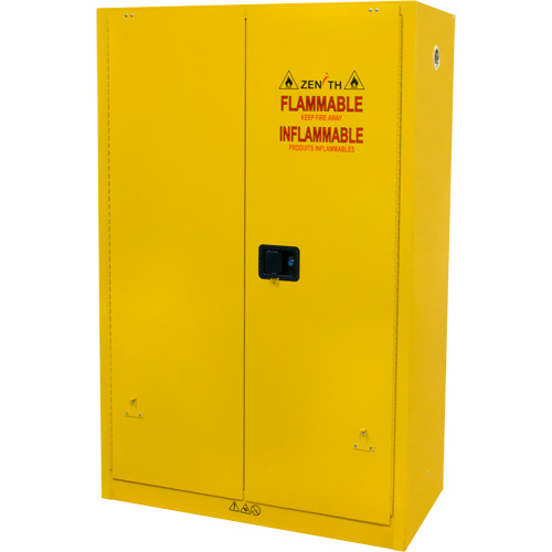 Armoire pour produits inflammables, 45 gal., 2 Porte(s), 43" La x 65" h x 18" p Chandler Sales
