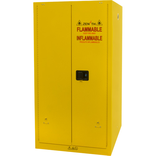 Flammable Storage Cabinet, 60 gal., 2 Door, 34" W x 65" H x 34" D Chandler Sales