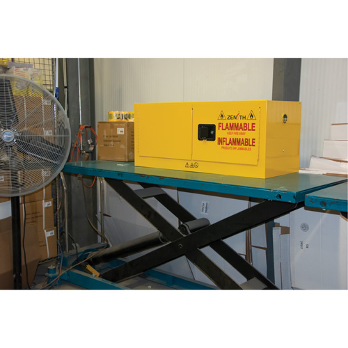 Flammable Storage Cabinet, 12 gal., 2 Door, 43" W x 18" H x 18" D Chandler Sales