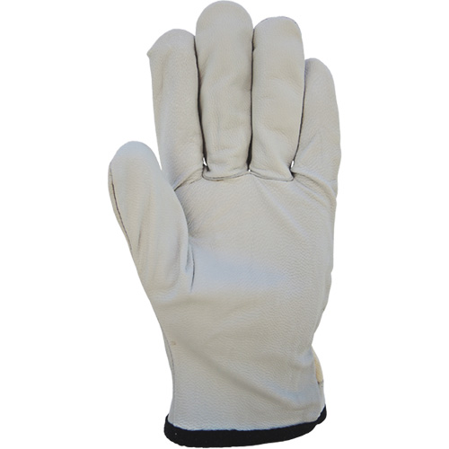 Gants de conducteur &agrave; dos en coton, Grand, Paume en Cuir fleur de ch&egrave;vre Chandler Sales