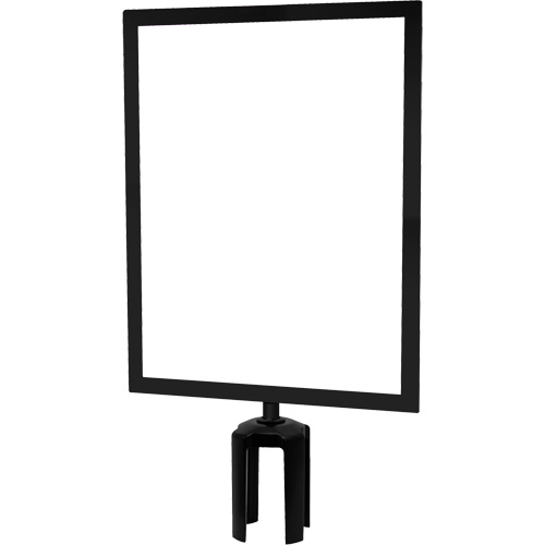 Heavy-Duty Horizontal Sign Holder with Tensabarrier&reg; Post Adapter, Black Chandler Sales
