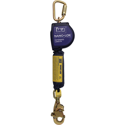 Cordage de s&eacute;curit&eacute; autor&eacute;tractable allong&eacute; Nano-Lok, 10', Dyneema, Pivotant Chandler Sales