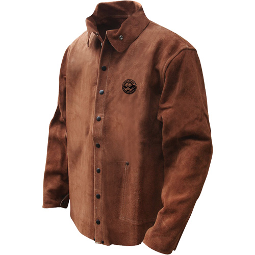 Gander Brand Split Cowhide Welding Jacket, Leather, 4X-Large, Brown Chandler Sales