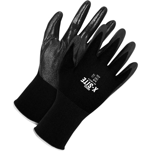X-Site Coated Gloves, 11, Bi-Polymer Coating, 15 Gauge, Nylon Shell Chandler Sales