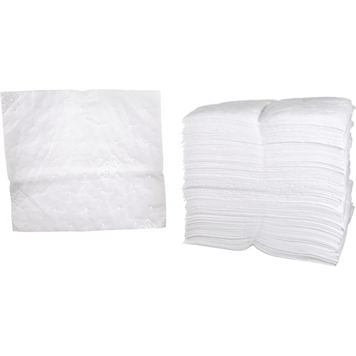 Petroleum Sorbent Pads, Oil Only, 19" x 17", 38.7 gal. Absorbancy Chandler Sales